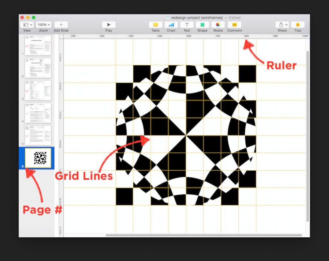 Grid dan ruler pada desain